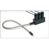 HLV3-3M-RGB-4與微型光纖照射頭連接例,直線型  HFS-14-500